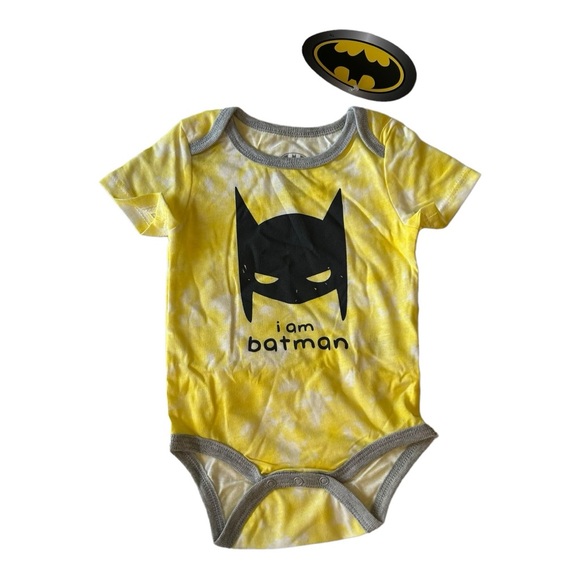 NWT Baby Boys' 3 Pack Batman Onesies Set Bundle - Hero - Picture 2 of 4